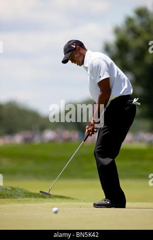 Tiger Woods auf der 2010-AT&T-nationaler Wettbewerb Stockfoto