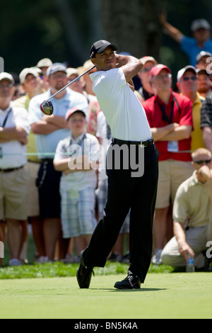 Tiger Woods auf der 2010-AT&T-nationaler Wettbewerb Stockfoto