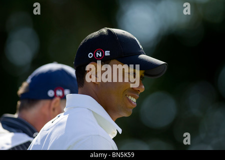 Tiger Woods auf der 2010-AT&T-nationaler Wettbewerb Stockfoto