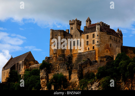 Chateau de Beynac ist eine Burg in der Gemeinde von Beynac-et-Cazenac in der Dordogne, Frankreich. Stockfoto