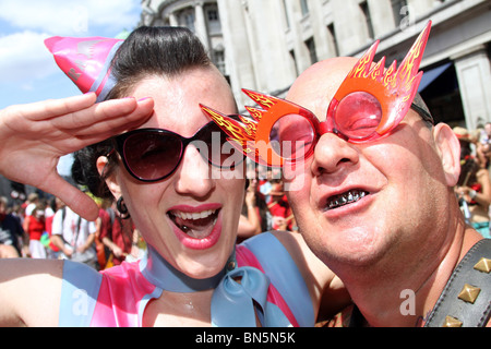 40. Jahrestag der Pride - Gay-Pride-Parade in London, 3. Juli 2010 Stockfoto