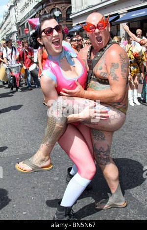 40. Jahrestag der Pride - Gay-Pride-Parade in London, 3. Juli 2010 Stockfoto