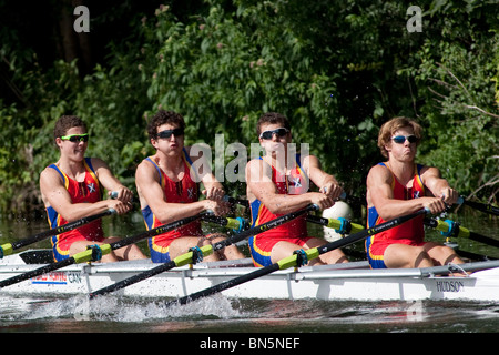 HENLEY ON THAMES, ENGLAND. 07.03.2010 die Henley Royal Regatta am Fluss Themse Henley Berkshire Stockfoto