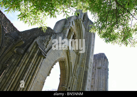 Detail der Glastonbury Abtei Somerset UK Stockfoto