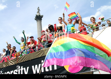 40. Jahrestag der Pride - Gay-Pride-Parade in London, 3. Juli 2010 Stockfoto