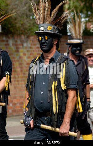 Morris-Mann in die Töpfchen Festival, Cromer, Norfolk Stockfoto