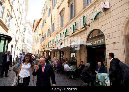 Die berühmten Giolitti Gelateria, Rom, Italien Stockfoto