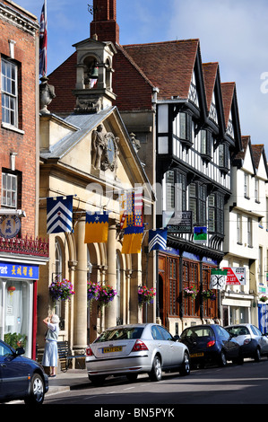 Rathaus, Hauptstraße, Tewkesbury, Gloucestershire, England, Vereinigtes Königreich Stockfoto