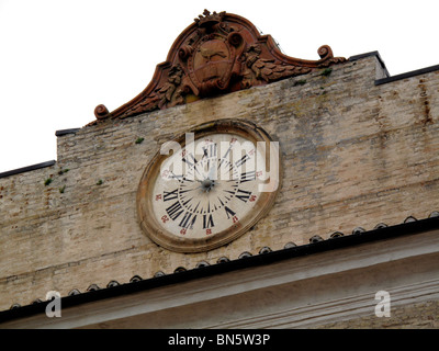 Uhr Montefalco, Umbrien Stockfoto