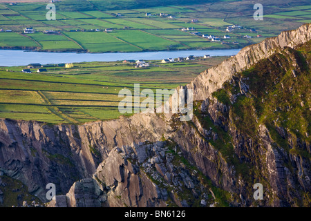 Dramatische Küsten-Landschaft in der Nähe von Valentia Island, Co. Kerry, Irland Stockfoto