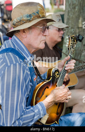 Teilnahme an der Smithville Jamboree Countrymusik und Bluegrass Musiker jährlich in Tennessee. Stockfoto