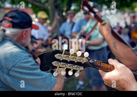 Teilnahme an der Smithville Jamboree Countrymusik und Bluegrass Musiker jährlich in Tennessee. Stockfoto