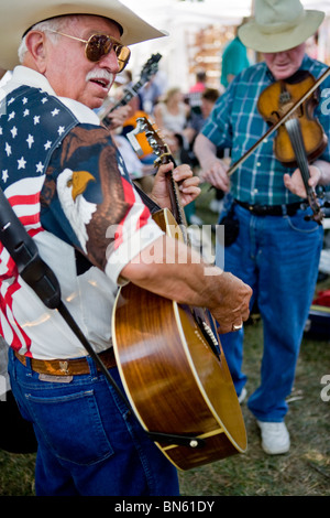 Teilnahme an der Smithville Jamboree Countrymusik und Bluegrass Musiker jährlich in Tennessee. Stockfoto