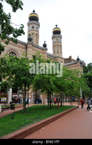 Große Synagoge, auch bekannt als Dohány Straße Synagoge, Budapest, die Hauptstadt von Ungarn, Europa Stockfoto