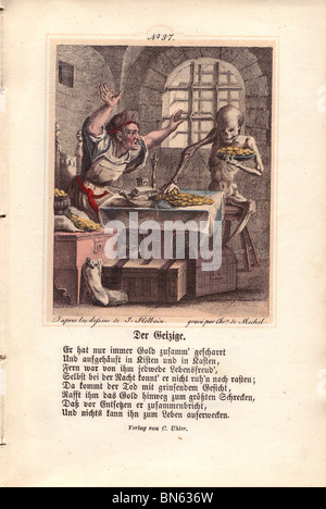 Der Geizige von Mechel "Triumph des Todes" 1860 Stockfoto