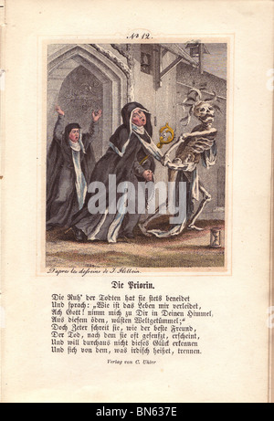 Die Äbtissin von Mechel "Triumph des Todes" 1860 Stockfoto