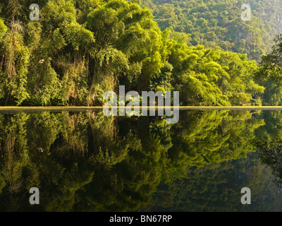 Ländliche Landschaft Yangshuo Stadt Stadtrand, Provinz Guangxi, Guilin, China Stockfoto