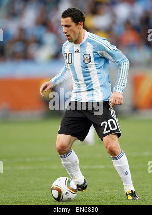 MAXI RODRIGUEZ Argentinien V Deutschland GREEN POINT Stadion Kapstadt Südafrika 3. Juli 2010 Stockfoto