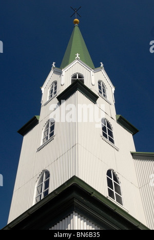 Die Frikirkjan (Freie Lutherische Kirche), Reykjavik, Island. Stockfoto