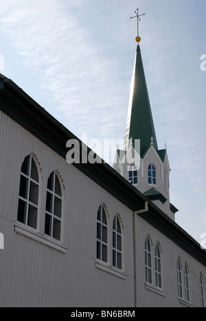 Die Frikirkjan (Freie Lutherische Kirche), Reykjavik, Island. Stockfoto