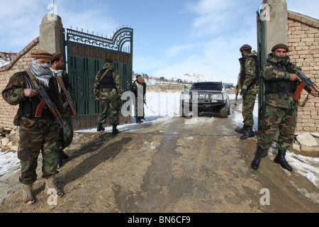 Söldner, die Gewährleistung der Sicherheit in Kabul Stockfoto