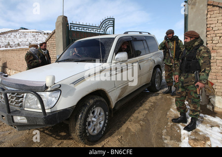 Söldner, die Gewährleistung der Sicherheit in Kabul Stockfoto