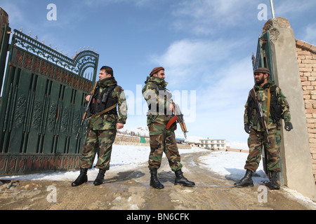 Söldner, die Gewährleistung der Sicherheit in Kabul Stockfoto