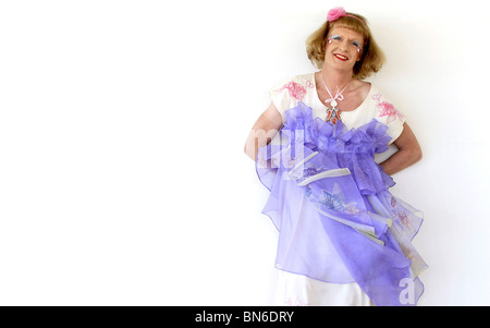 Turner PRize Gewinner Engländers Grayson Perry gekleidet als sein Alter Ego Claire im Jahr 2008. Stockfoto