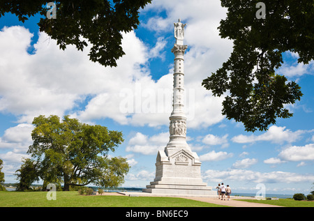 Yorktown, Virginia - Sep 2009 - Siegesdenkmal in historischen Yorktown, Virginia Stockfoto