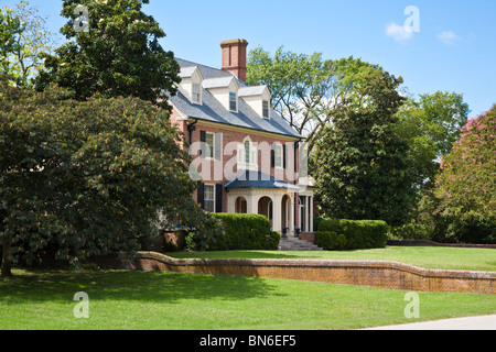 Yorktown, Virginia - Sep 2009 - historisches Haus an der Hauptstraße im historischen Yorktown, Virginia Stockfoto