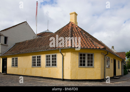 Hans Christian Andersens Elternhaus in Munkemoellestraede in Odense Stockfoto