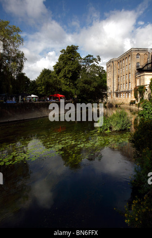 Abtei Mühle und Fluss Avon, Bradford on Avon, Wiltshire, England, UK Stockfoto