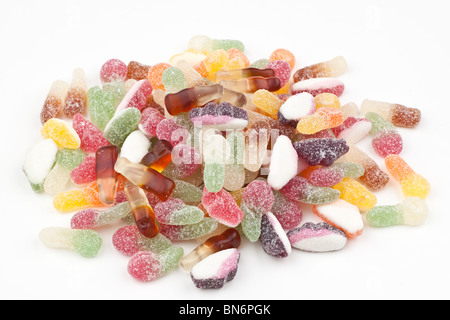 Haufen von gezuckerten zäh Gum Süßigkeiten Stockfoto
