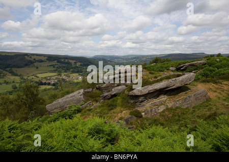 Froggatt Edge Peak District Nationalpark Derbyshire England uk gb Stockfoto