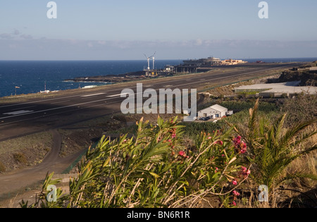 Spanien-Kanarische Inseln La Palma Flughafen Stockfoto