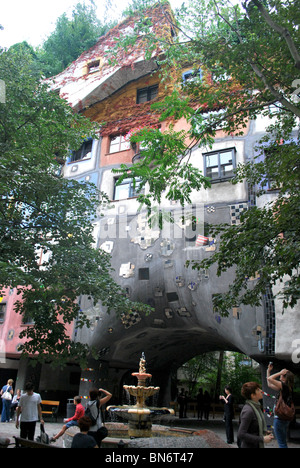 Hundertwasser-Haus in Wien Stockfoto