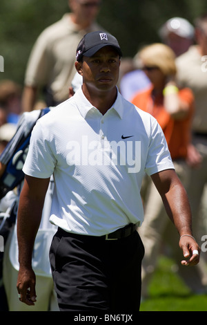 Tiger Woods auf der 2010-AT&T-nationaler Wettbewerb Stockfoto