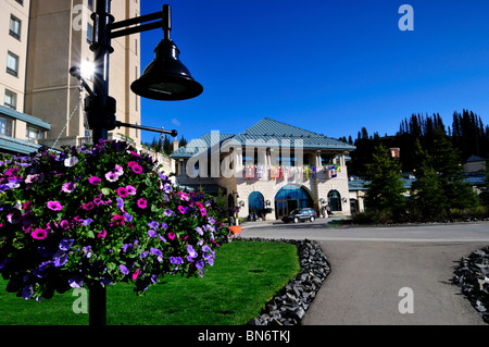 Fairmont Château Lake Louise Hotel. Banff Nationalpark, Alberta, Kanada. Stockfoto