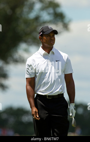 Tiger Woods auf der 2010-AT&T-nationaler Wettbewerb Stockfoto