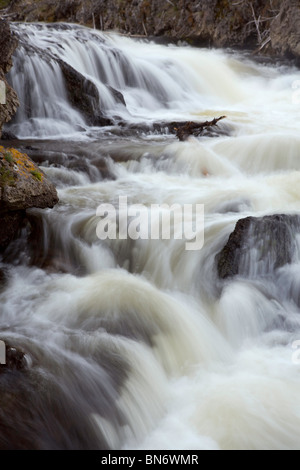 Firehole River im Yellowstone-Nationalpark, Wyoming, USA Stockfoto