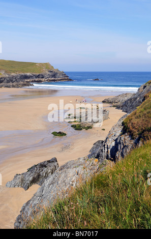 Porth Witz im Westen Pentire in der Nähe von Newquay in Cornwall, Großbritannien Stockfoto