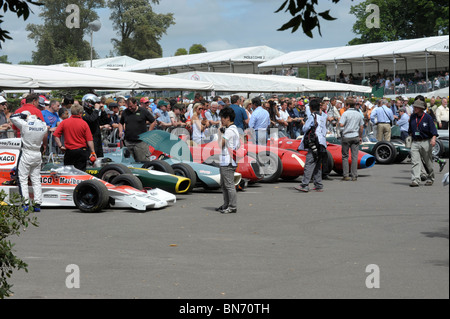 Technische Abnahme Bereich - Goodwood Festival of Speed 2010 Stockfoto