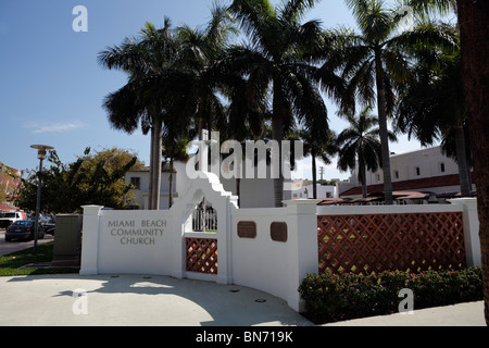 Miami South Beach Lincoln Road Kirche Stockfoto