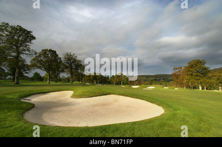 Loch Lomond Golf Course, Glasgow, Schottland. Loch 9 Stockfoto