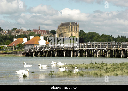 Das alte Maut Brücke über den Fluss Adur - Shoreham-By-Sea, West Sussex. Stockfoto