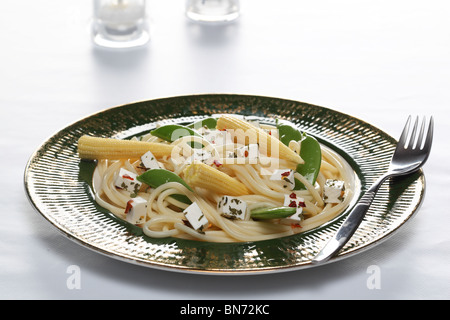 Makkaroni la Pasta Blumenstrauß Stockfoto