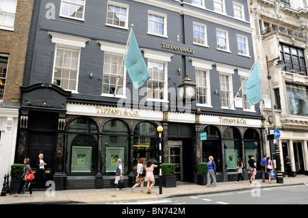 Tiffany & Co, New Bond Street, London England UK Stockfoto