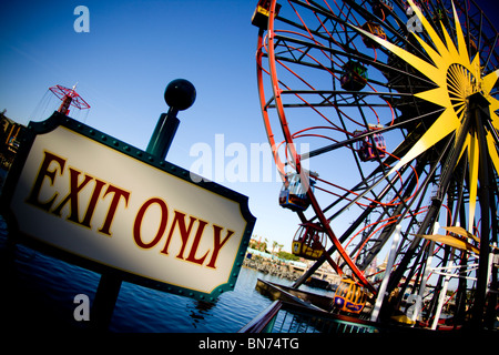 Ausgang für das Riesenrad Stockfoto