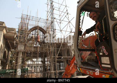 Bau einer neuen Moschee in Pakistan Stockfoto