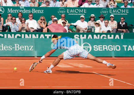 MONTE CARLO, MONACO. April 2010 statt der ATP Monte Carlo Masters-Tennisturnier in Monte-Carlo Country Club, Monaco Stockfoto